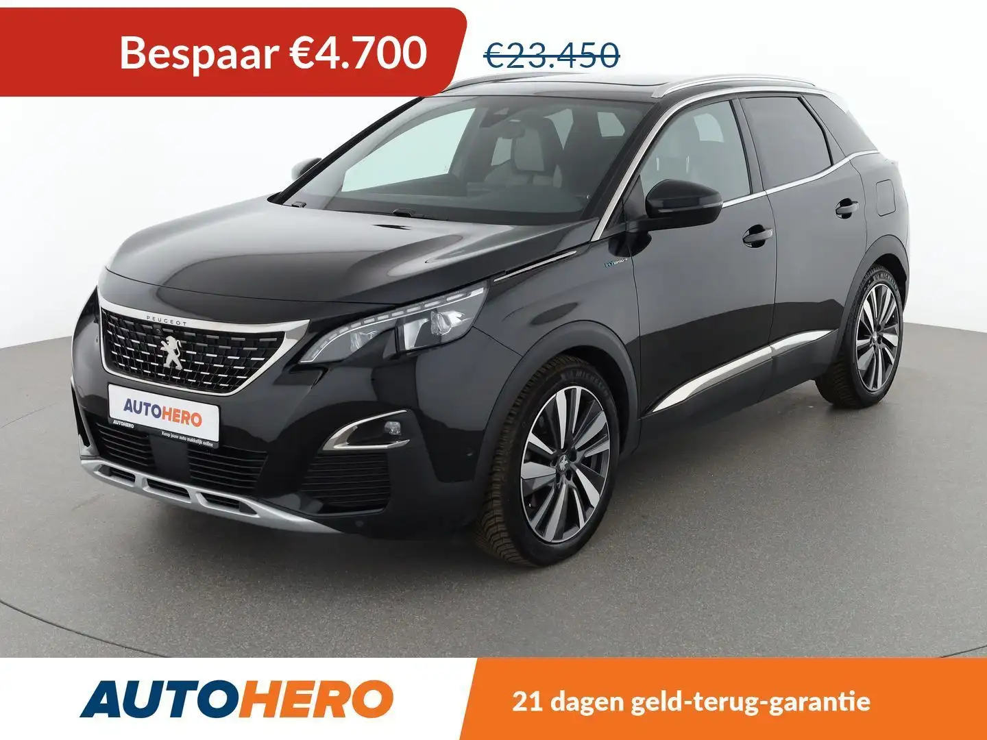 Peugeot 3008 1.6 Hybrid 4 300 GT Zwart - 1