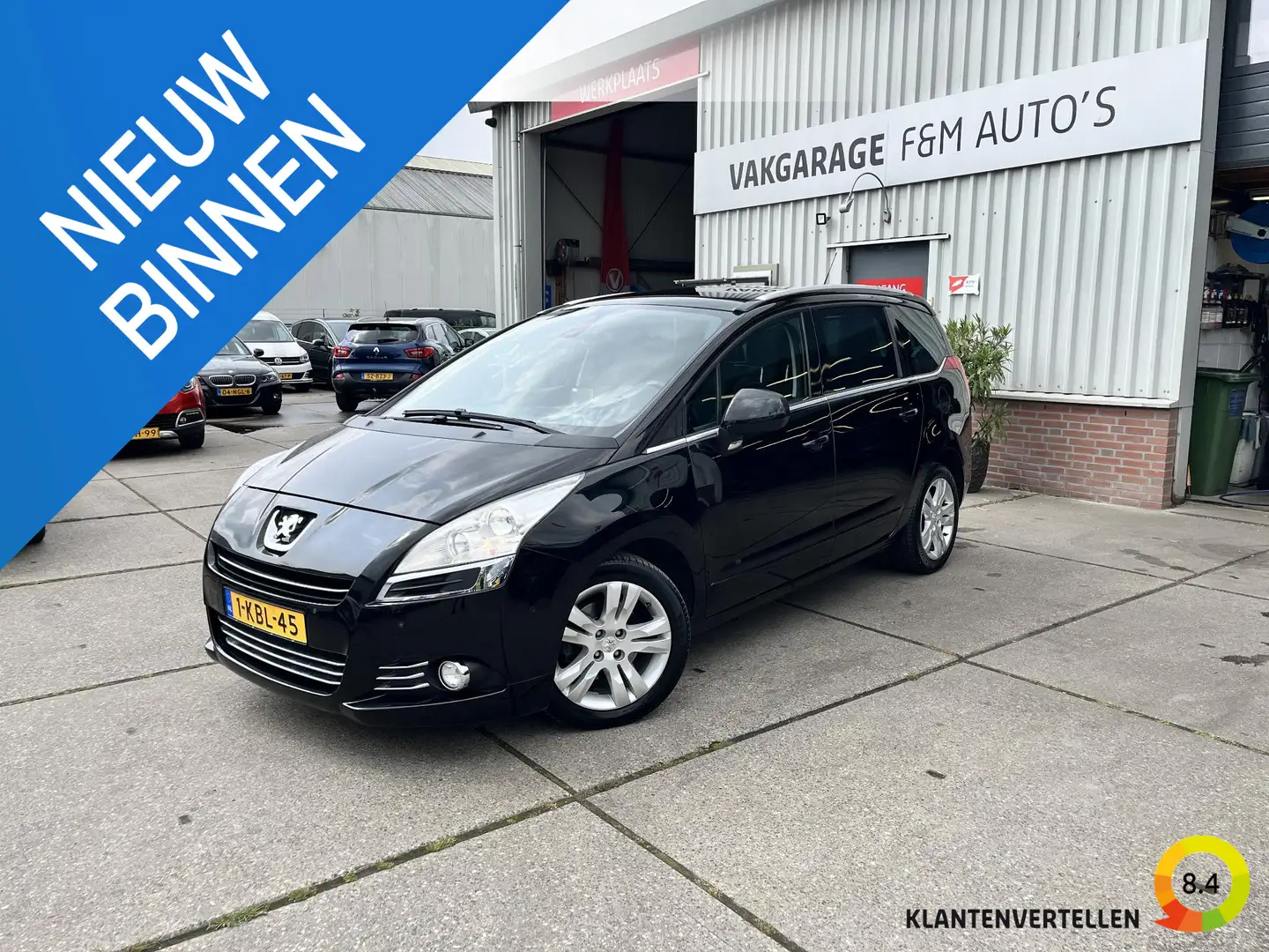 Peugeot 5008 1.6 THP Blue Lease Executive 7p. Zwart - 1