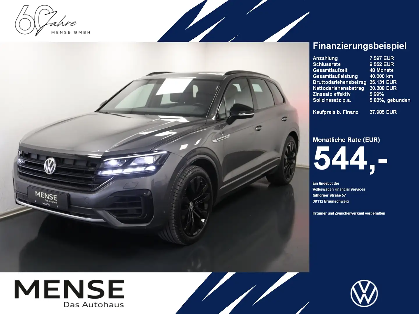 Volkswagen Touareg 3.0 TDI 4 Motion tiptronic R-line Matrix Gris - 1