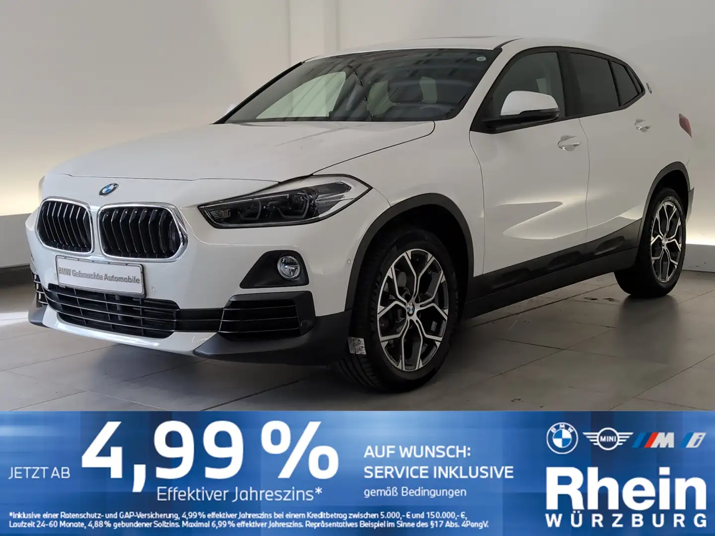 BMW X2 sDrive18d Advantage HeadUp/Pano/LKH/Lordose HeadUp Blanc - 1