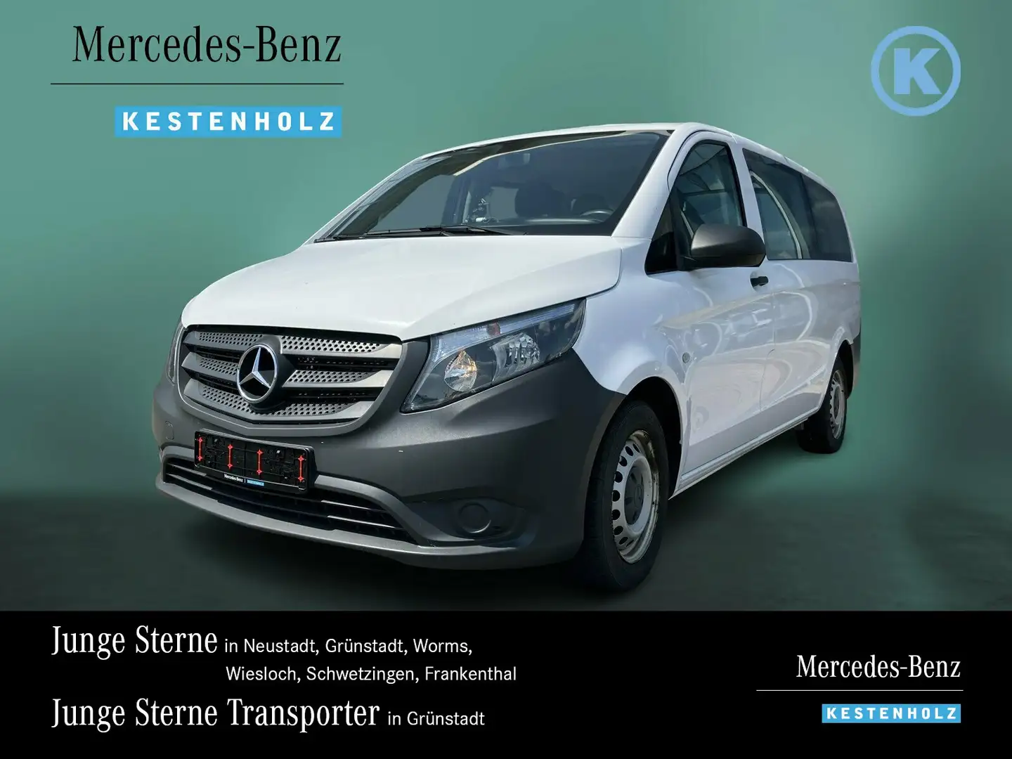 Mercedes-Benz Vito Vito 111 Tourer PRO Lang Klima/Standhzg./AHK/8-Sit Weiß - 1