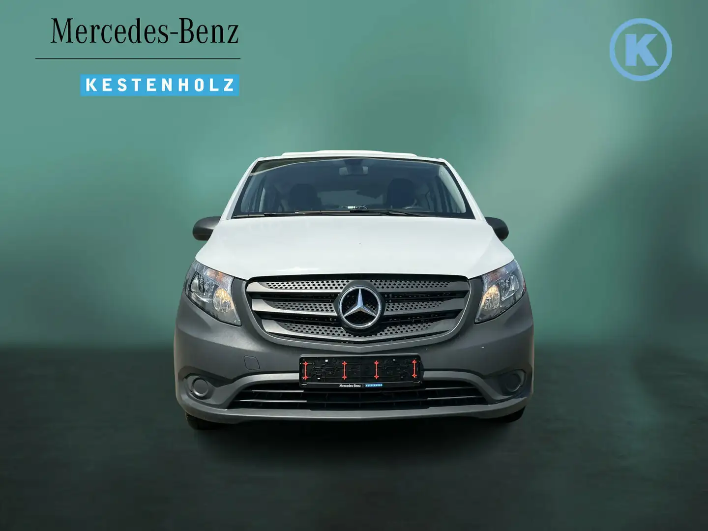 Mercedes-Benz Vito Vito 111 Tourer PRO Lang Klima/Standhzg./AHK/8-Sit Weiß - 2
