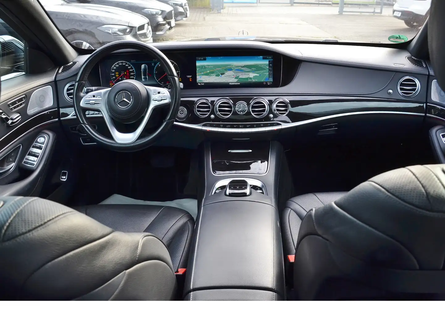 Mercedes-Benz S 350 d Lang (Fond-Ent. Nachts. 360° Pano Stdhzg Noir - 2