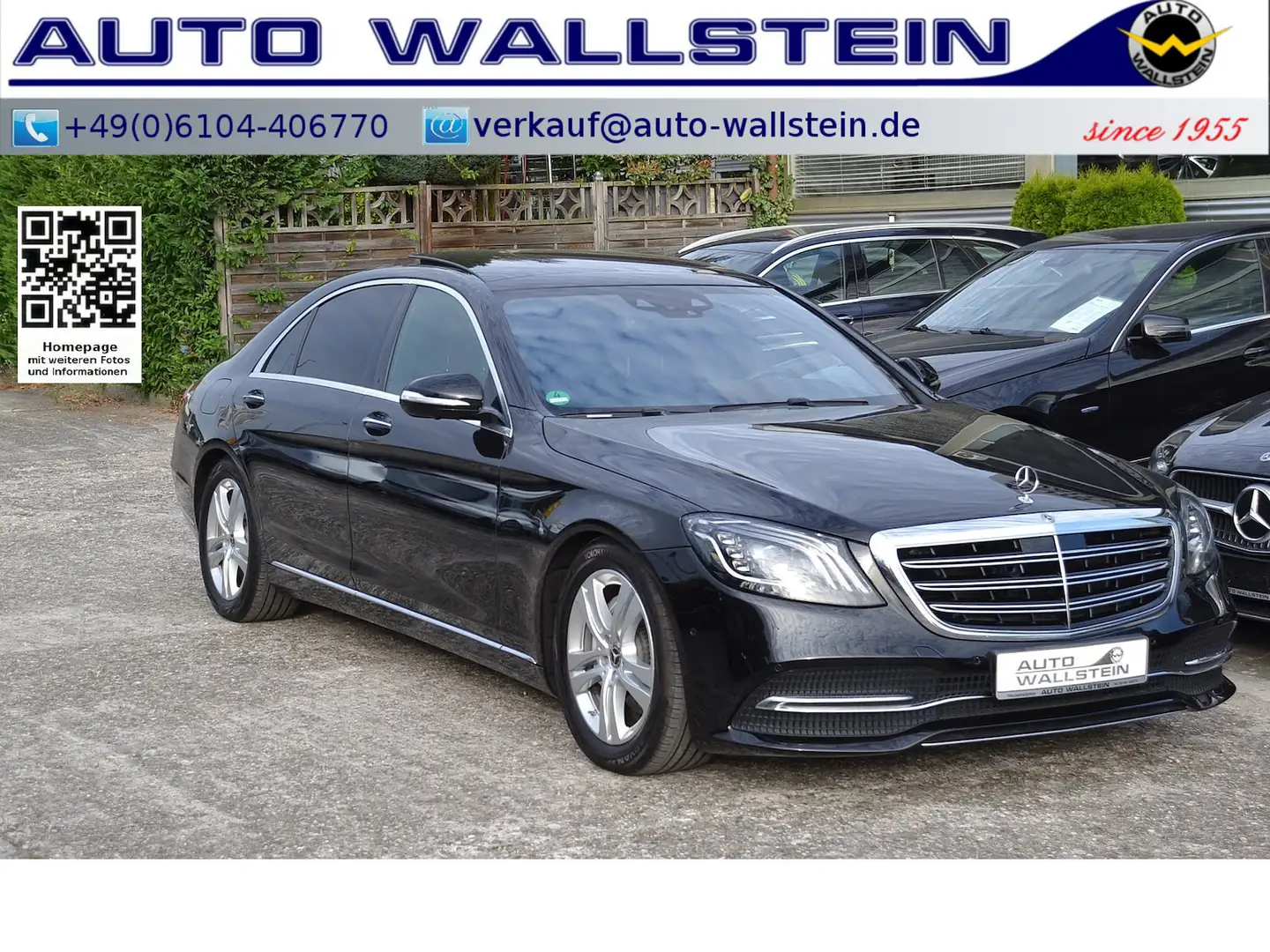 Mercedes-Benz S 350 d Lang (Fond-Ent. Nachts. 360° Pano Stdhzg Černá - 1