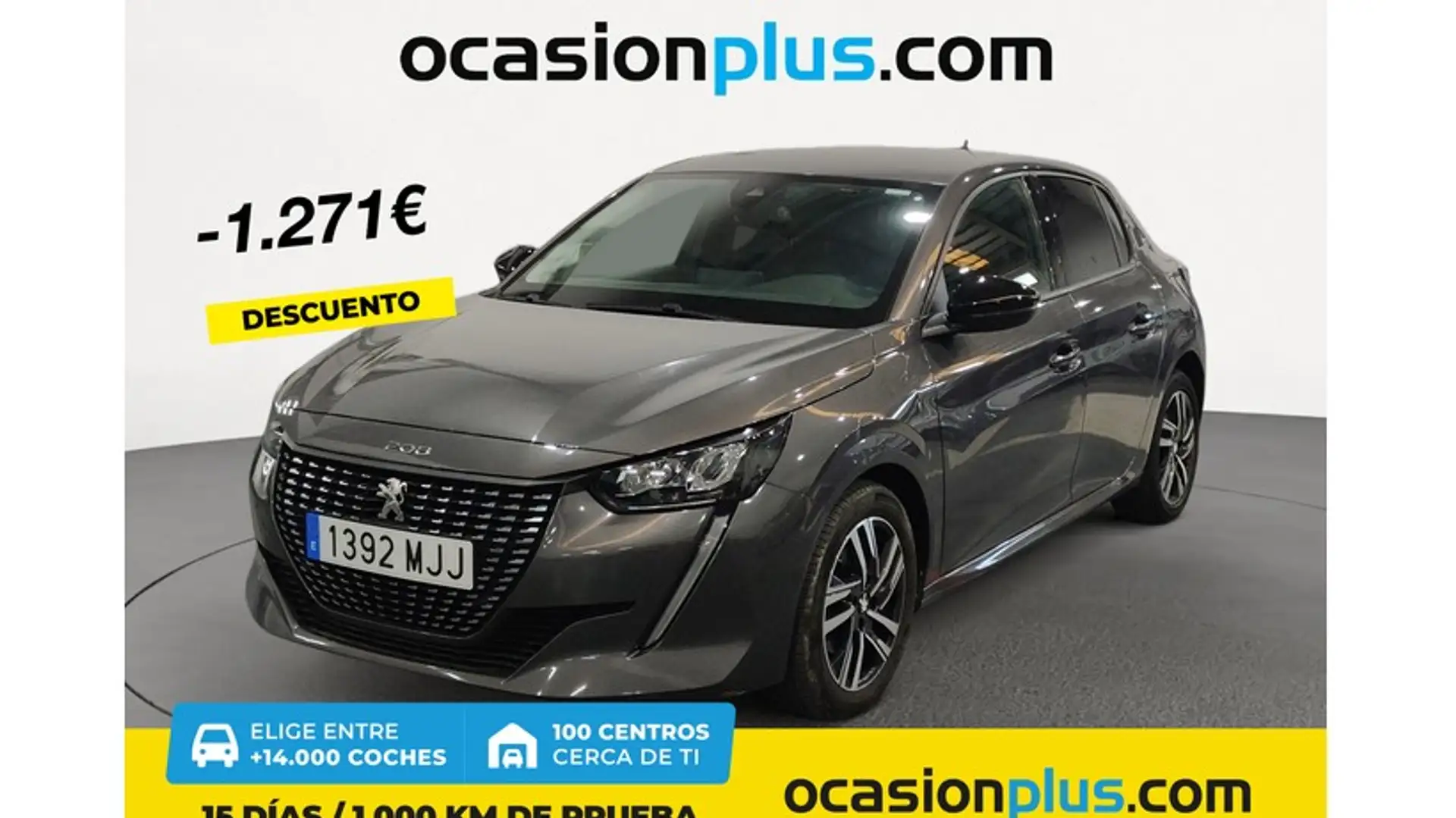 Peugeot 208 1.2 Puretech S&S Allure 100 Grau - 1