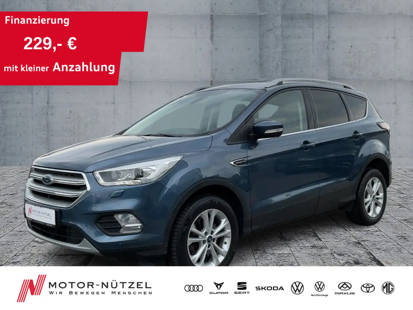 Ford Kuga 2.0 TDCi TITANIUM 4x4 NAV+SHZ+RFK+AHK+DAB Azul - 1