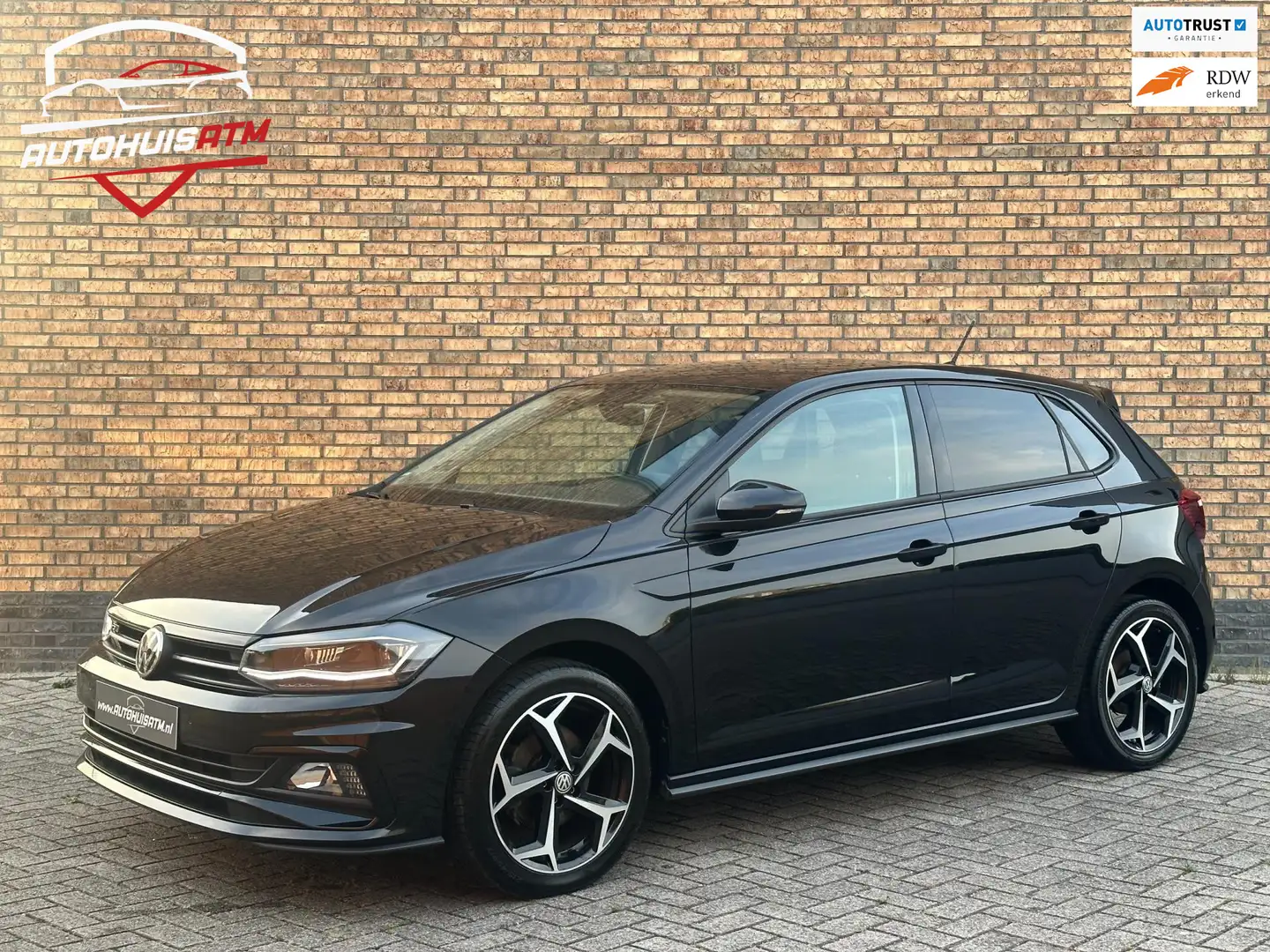 Volkswagen Polo 1.0 TSI R-line DSG Virtual Led Stoelvw Climatr Pdc Noir - 1