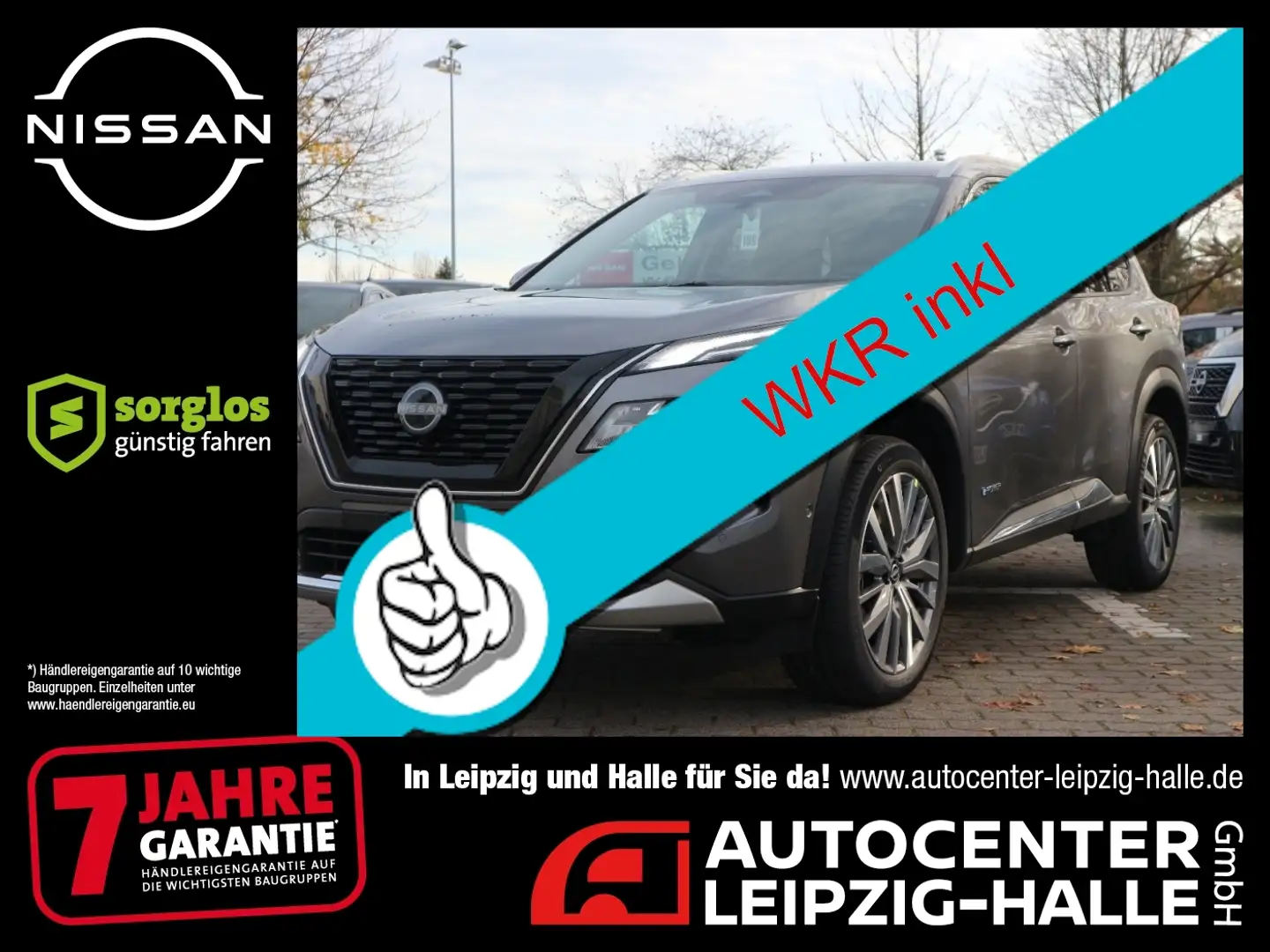 Nissan X-Trail TEKNA 1.5 VC-T MHEV 4x2 WKR inkl Grau - 1