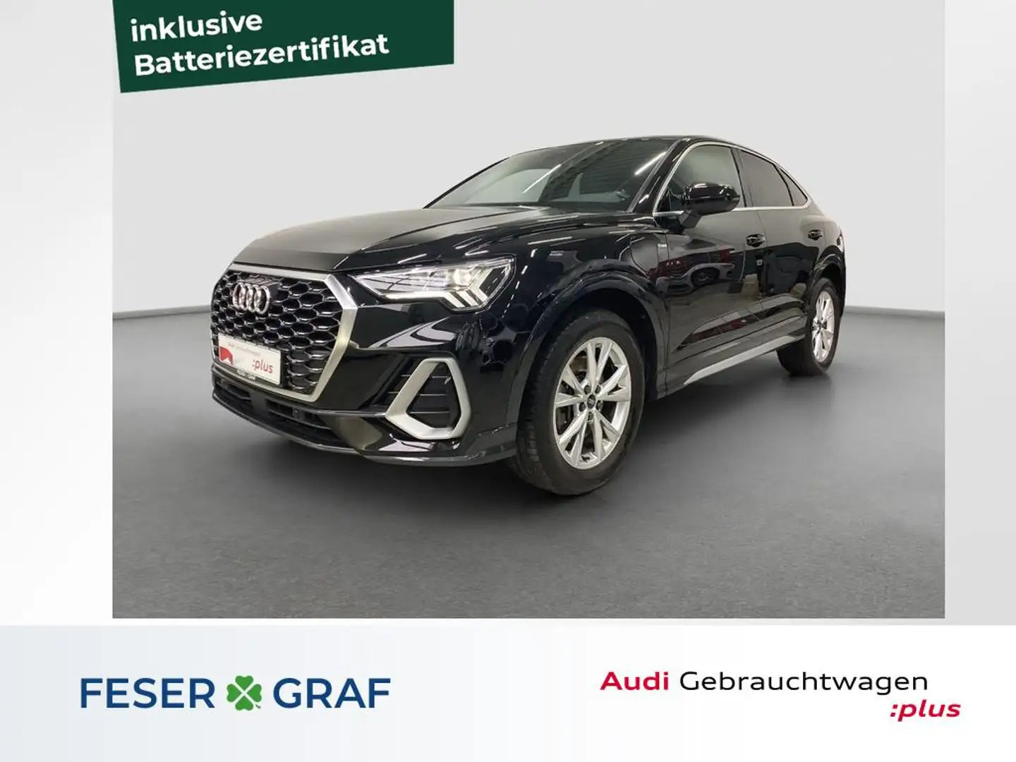 Audi Q3 Sportback S line 45 TFSI e AHK LED Keyless Rfk Nav Schwarz - 1