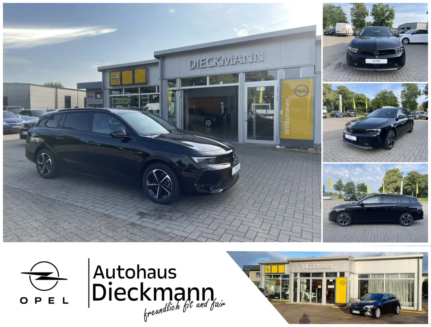 Opel Astra Astra ST 1.5 D Edition SHZ AHK RFK LED PDC Zwart - 1