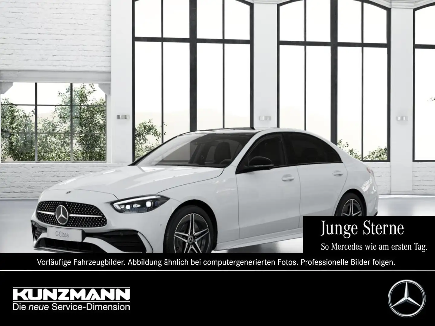 Mercedes-Benz C 300 4M AMG Night Panorama Memory 360° HeadUp Weiß - 1