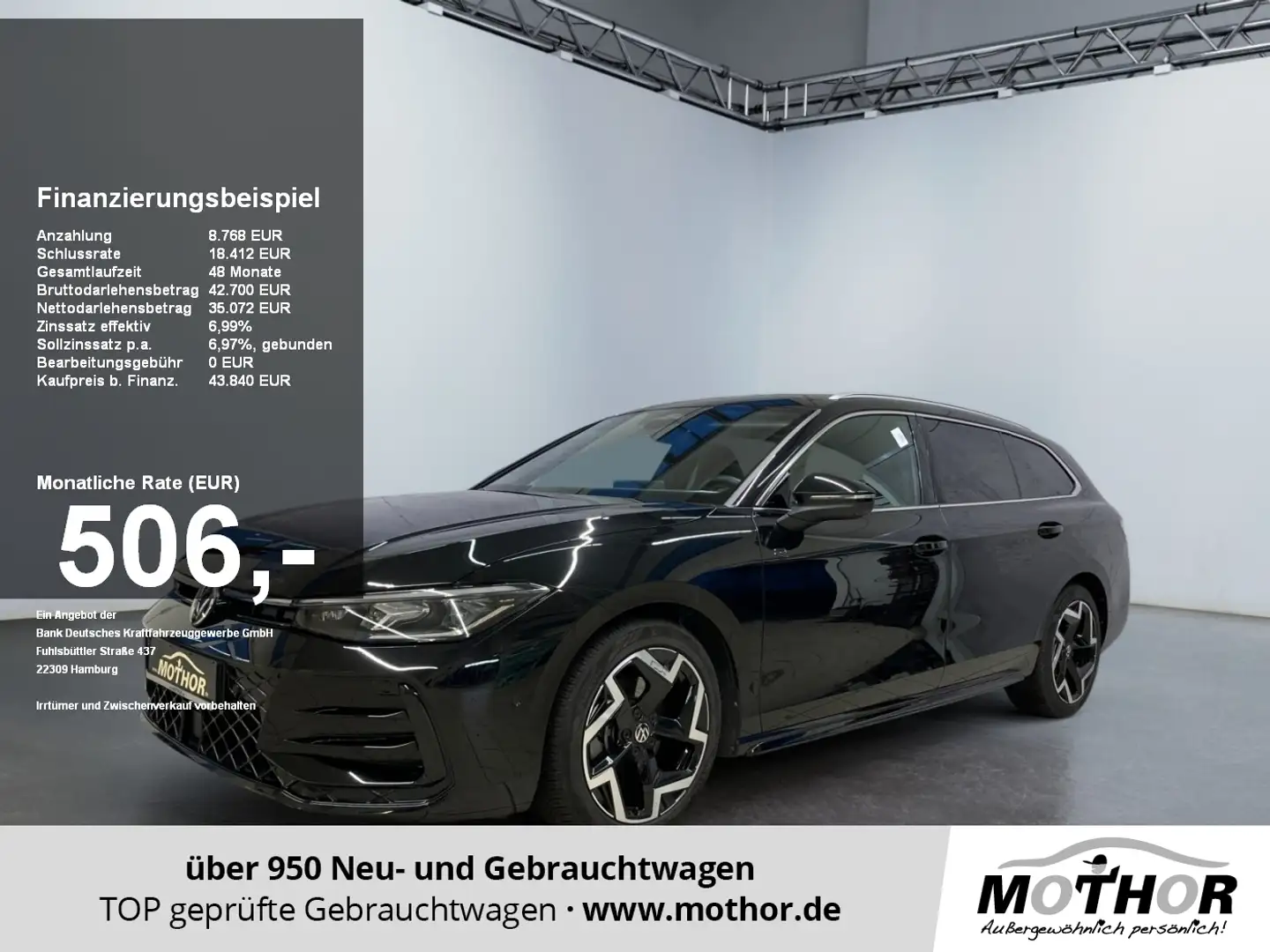 Volkswagen Passat Variant R-Line 2.0 TDI DSG 360°Kamera AHK Schwarz - 1