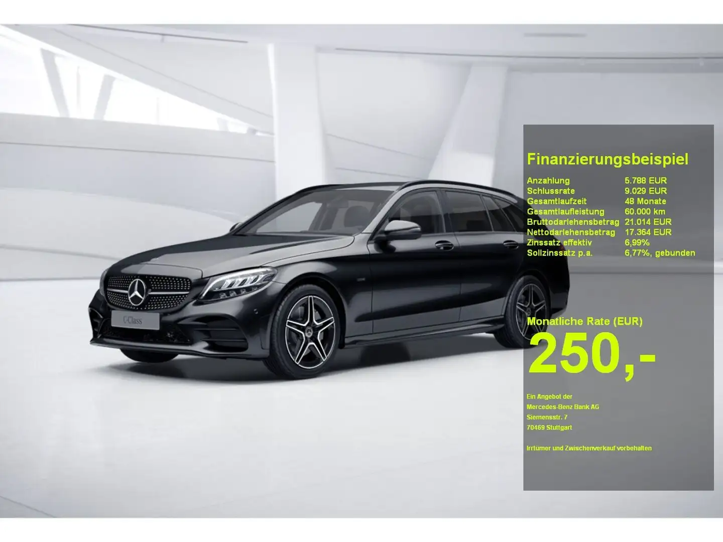 Mercedes-Benz C 300 de T AMG+Night+Ambiente+COMAND+CarPlay+AUT Nero - 1