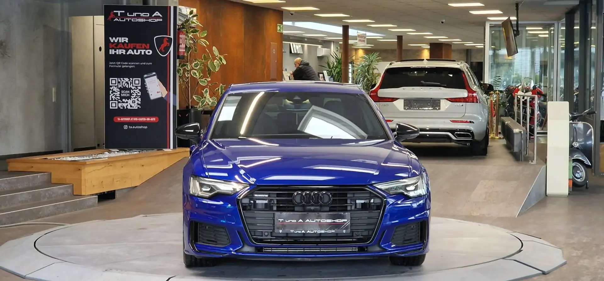 Audi A6 50 TFSIe quattro 2x S-Line 1-Hand S-Tronic *Head-u Blau - 2