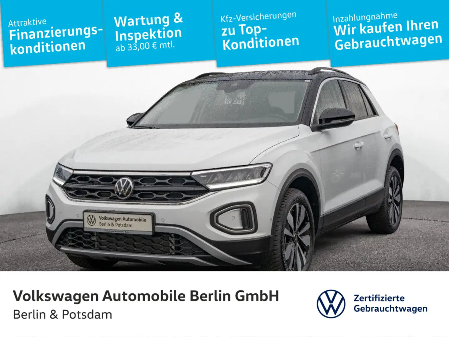 Volkswagen T-Roc 1.5 TSI DSG Move Navi R-Kam LED PDC SHZ Weiß - 1