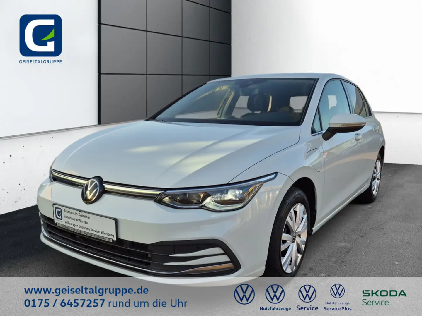 Volkswagen Golf VIII 1.4 TSI eHybrid Style *DSG*MATRIX*PDC*SHZ*ACC*DAB*NAVI* Wit - 1