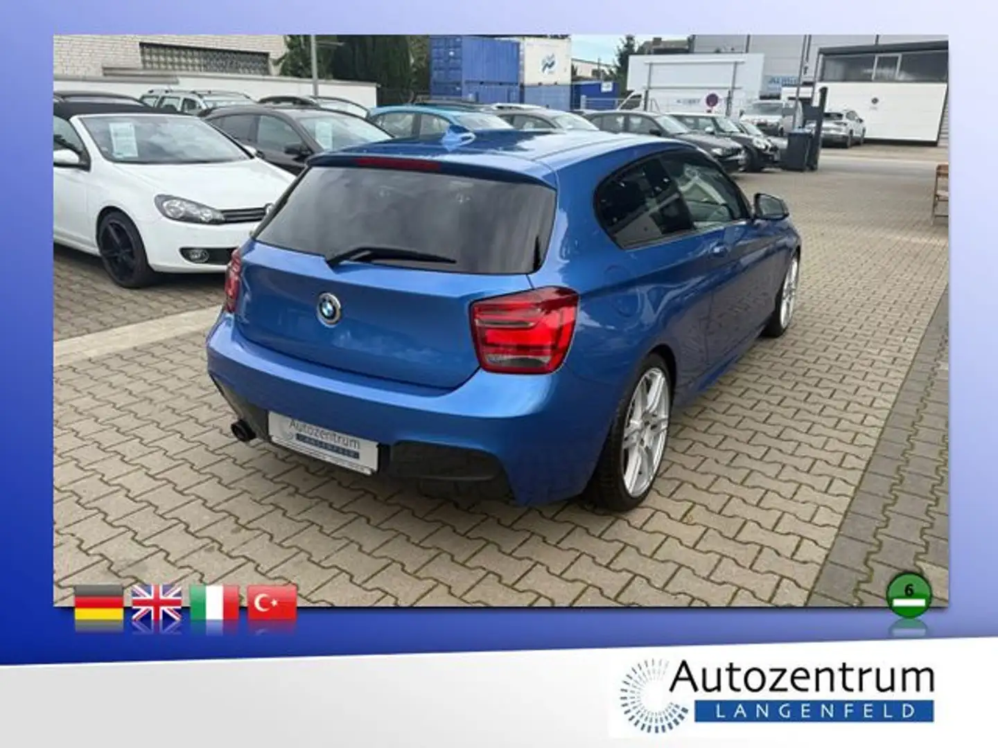 BMW 118 i M-Sportpaket *SPORTBREMSE*TEILLEDER*NAVI* Bleu - 2