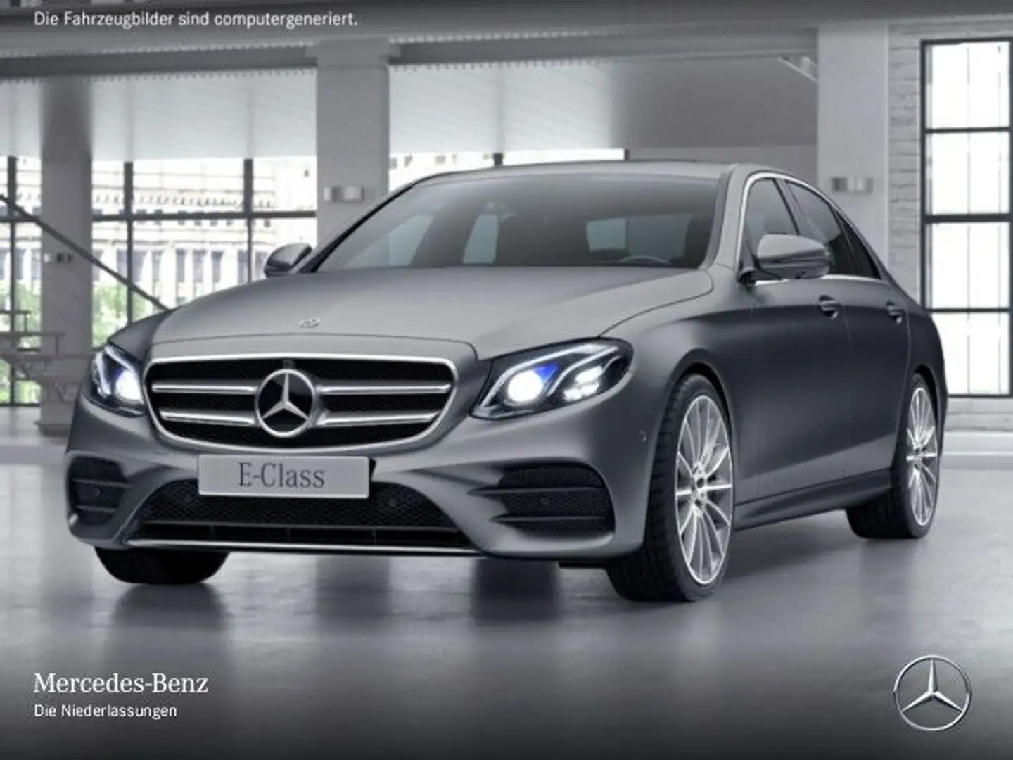 Mercedes-Benz E 450 4M AMG+360+MULTIBEAM+STHZG+FAHRASS+20"+HUD Grau - 2