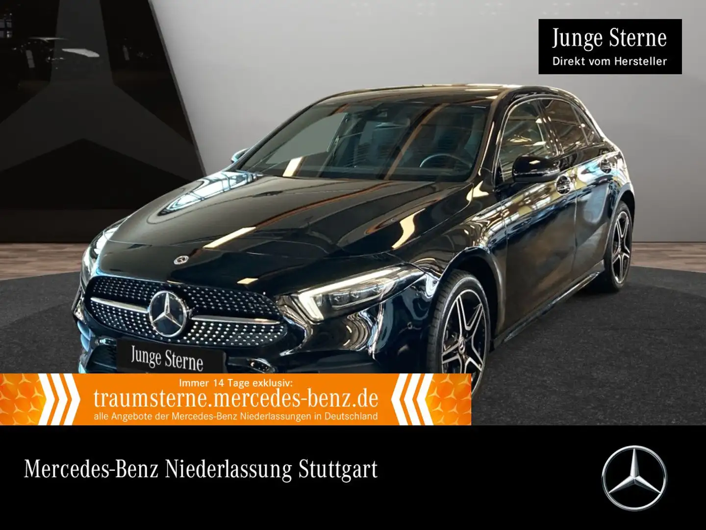 Mercedes-Benz A 250 e AMG+NIGHT+AHK+MULTIBEAM+KAMERA+TOTW+8G Schwarz - 1