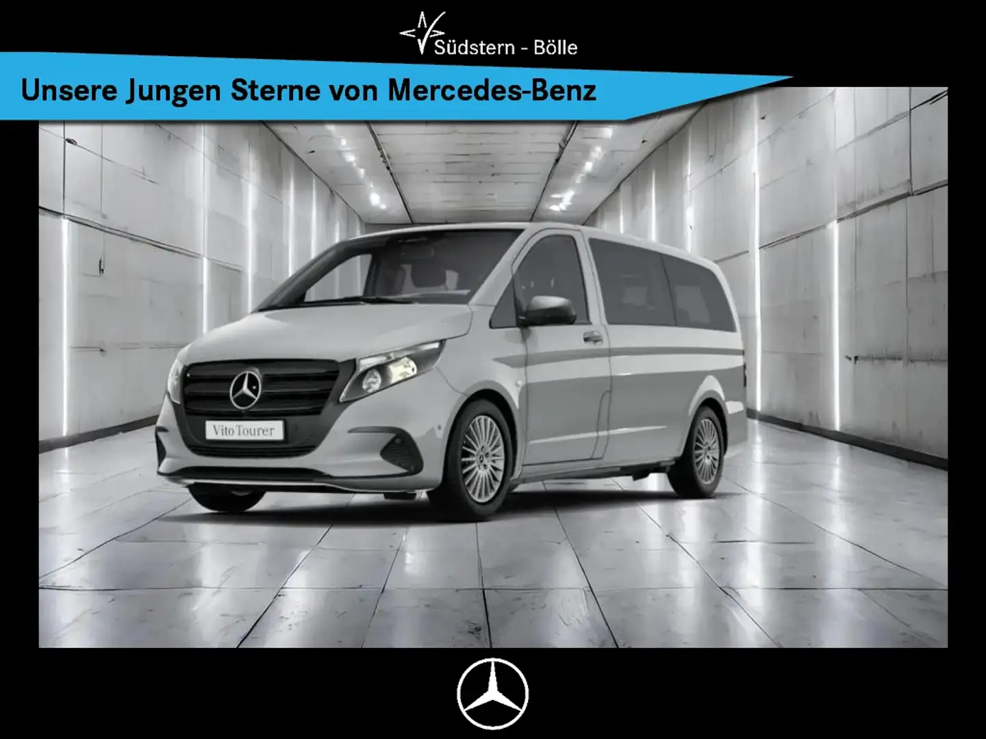 Mercedes-Benz Vito 116 TOURER LANG+NAVI+KLIMA+9G+TEMPOMAT+AHK Gris - 1