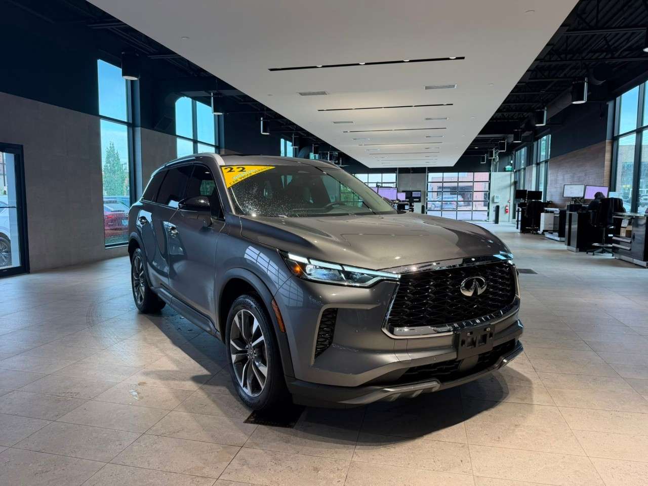 Silver 2022 INFINITI QX60 SUV / Crossover All-Wheel Drive Automatic