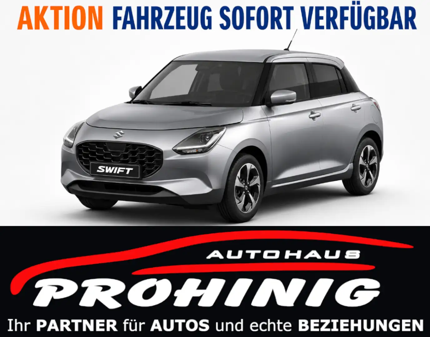 Suzuki Swift 1,2 Hybrid Shine CVT Automatik Silber - 1