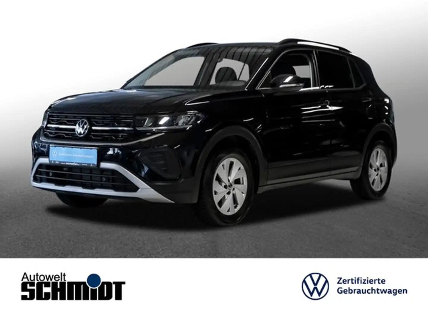 Volkswagen T-Cross 1,0 TSI Life ACC LED NaviMedia Parkpilot Alu Si... Schwarz - 1
