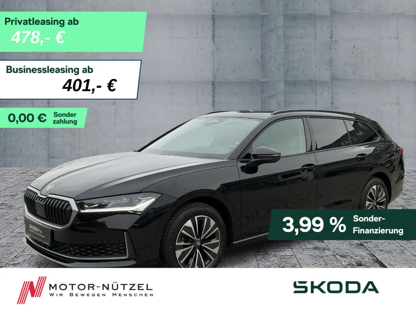 Skoda Superb Combi 2.0 TSI 4x4 MATRIX+NAV+AHK+PANO+HuD Schwarz - 1