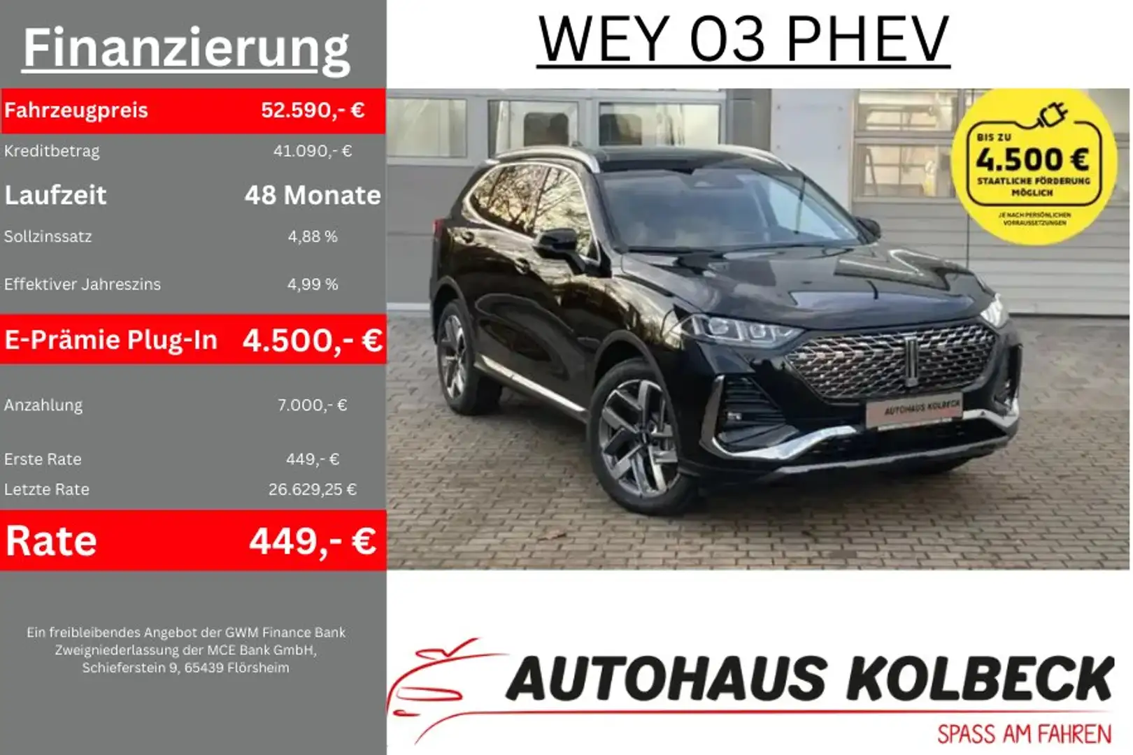 GWM WEY 03 PHEV 325kW Luxury 4WD+Winterpaket MODELL 2025! Weiß - 1