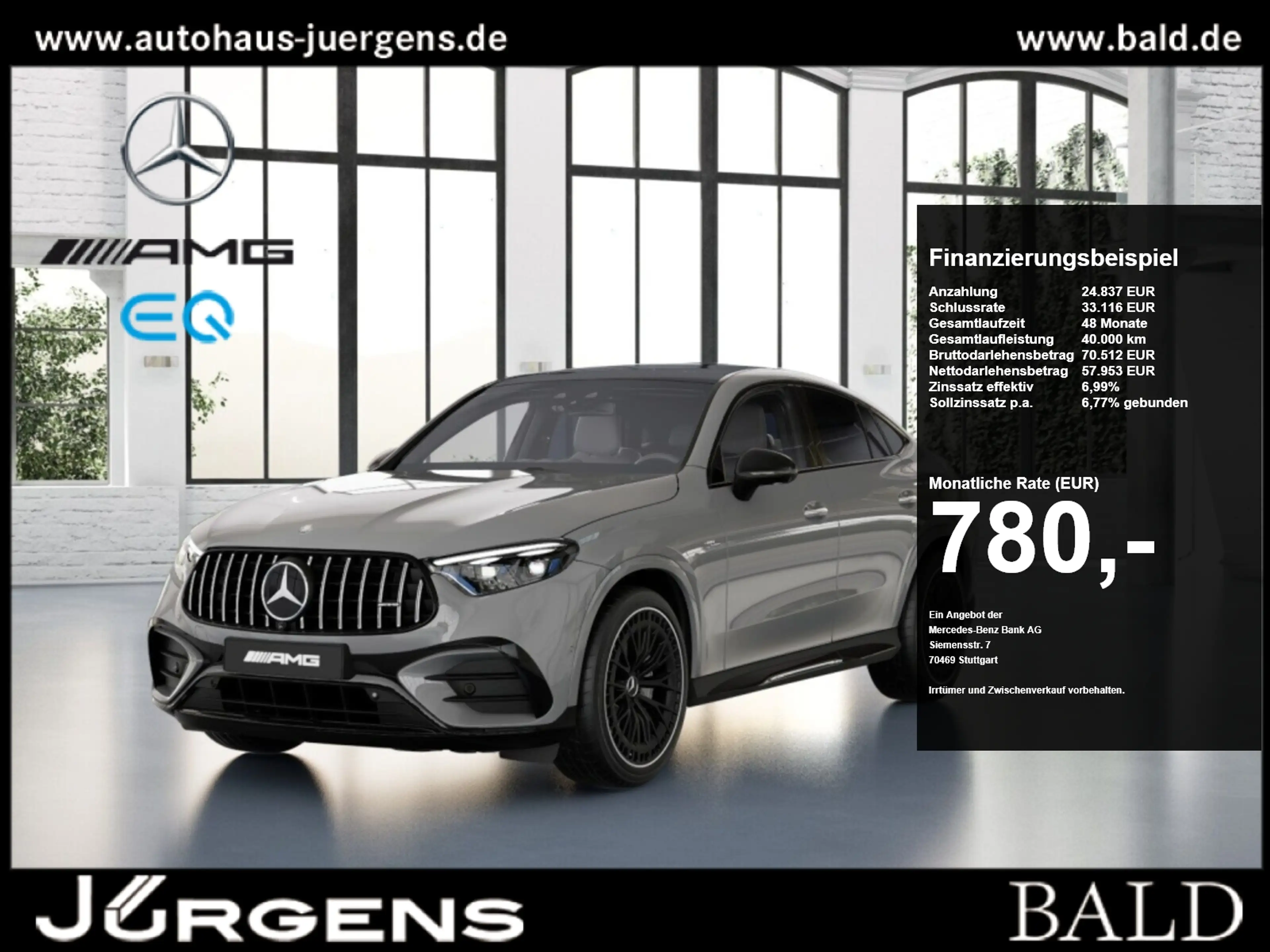 Mercedes-Benz GLC 43 AMG AMG GLC 43 4MATIC Coupé AMG-Sport+Burm+Pano+Memo
