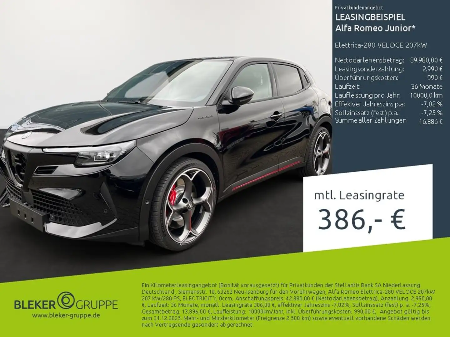 Alfa Romeo Junior Elettrica-280 VELOCE 207kW Black - 2