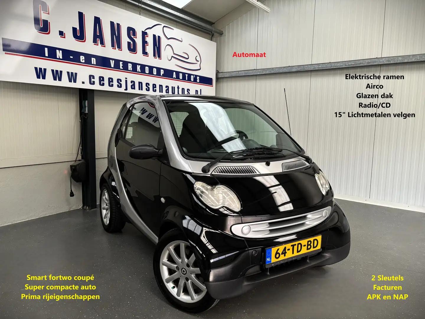 smart forTwo coupé 0.7 passion Automaat! | Airco | Elektrische Grijs - 1