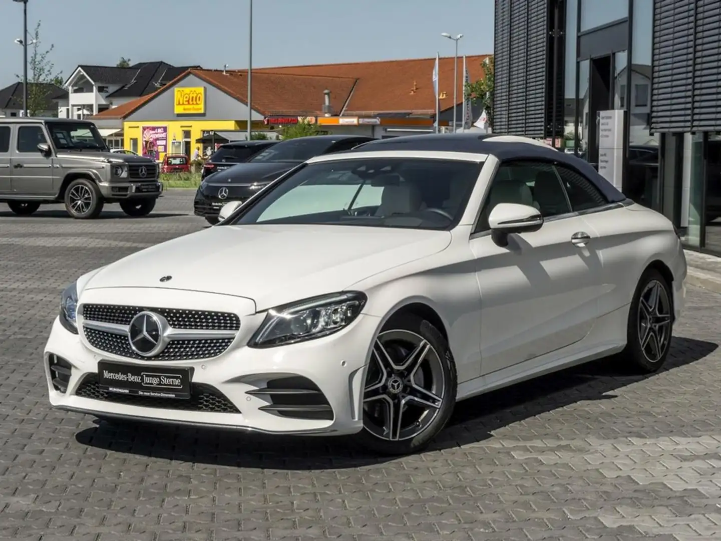 Mercedes-Benz C 200 4M Cabrio AMG Comand Distronic HeadUp 360° Weiß - 2