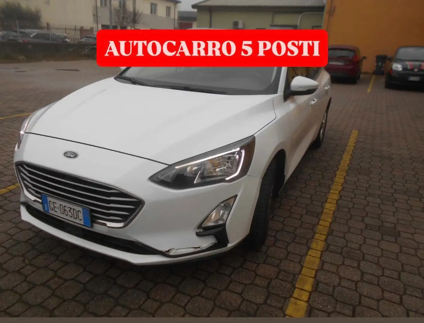 Ford Focus 1.5TDCI 120cv SW AUTOCARRO Anno 2021 Bianco - 1
