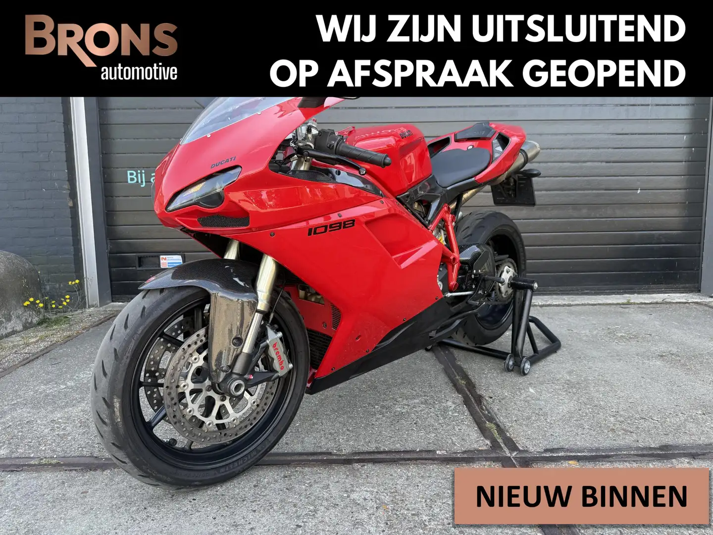 Ducati 1098 1098S Rood/Carbon Performance - 1
