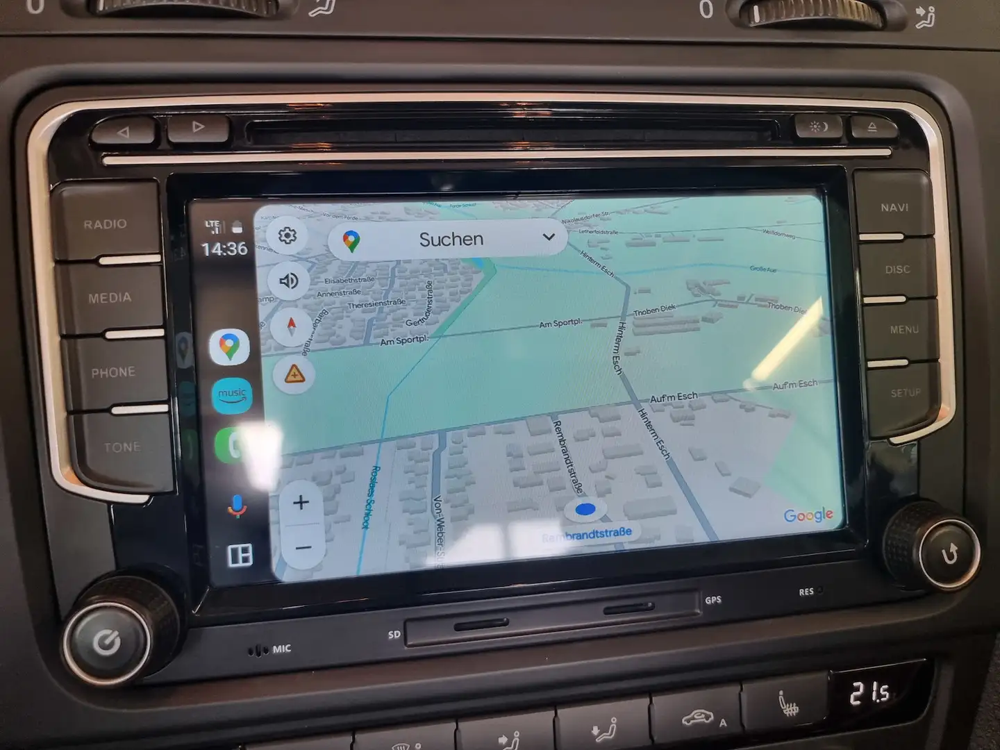 Volkswagen Golf Cabriolet Lounge Bi-Xenon Leder DSG APP PDC Grau - 2