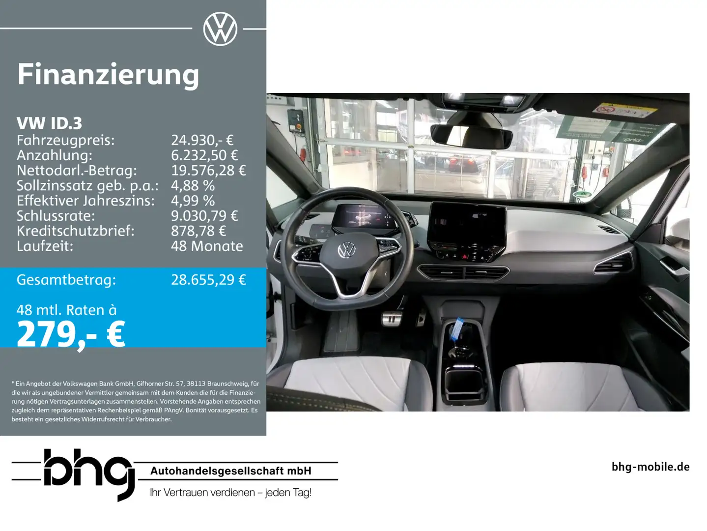 Volkswagen ID.3 Pro S (5-Sitzer) Weiß - 1