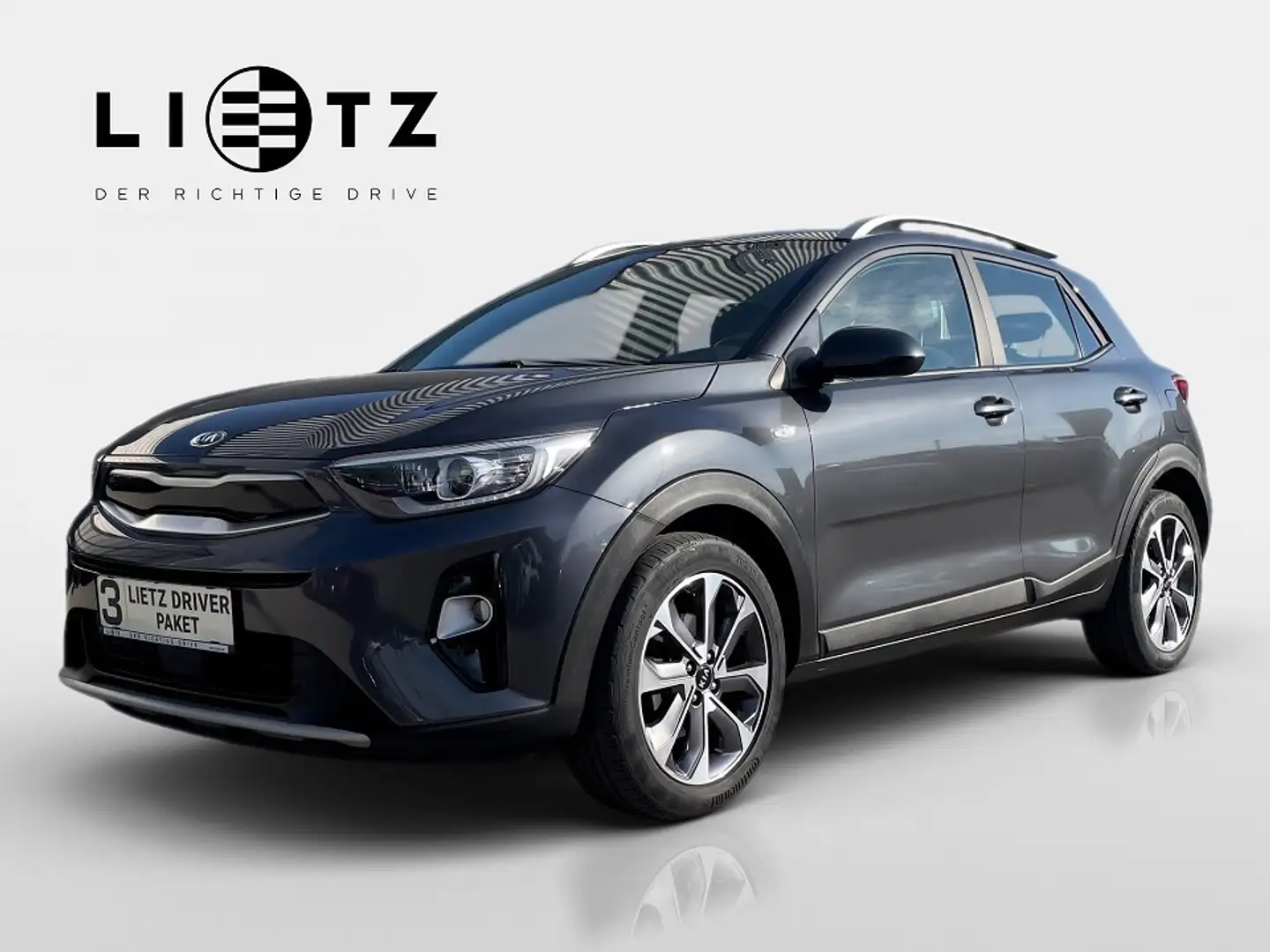 Kia Stonic 1,0 TGDI Silber Grau - 1