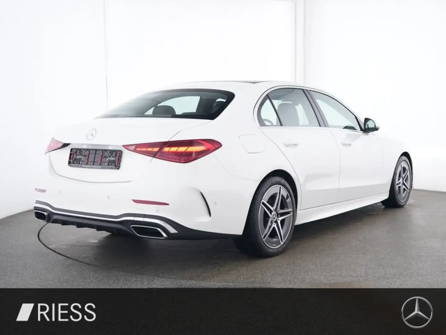 Mercedes-Benz C 200 d AMG Sport LED Pano W-Paket Keyless 360 Weiß - 2