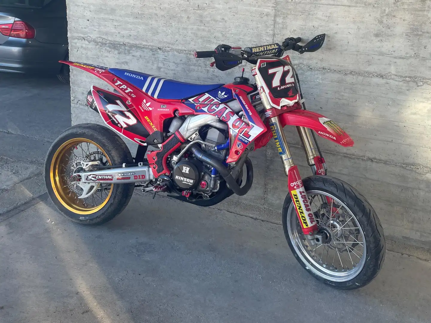 Honda CRF 450 r super motard Červená - 1
