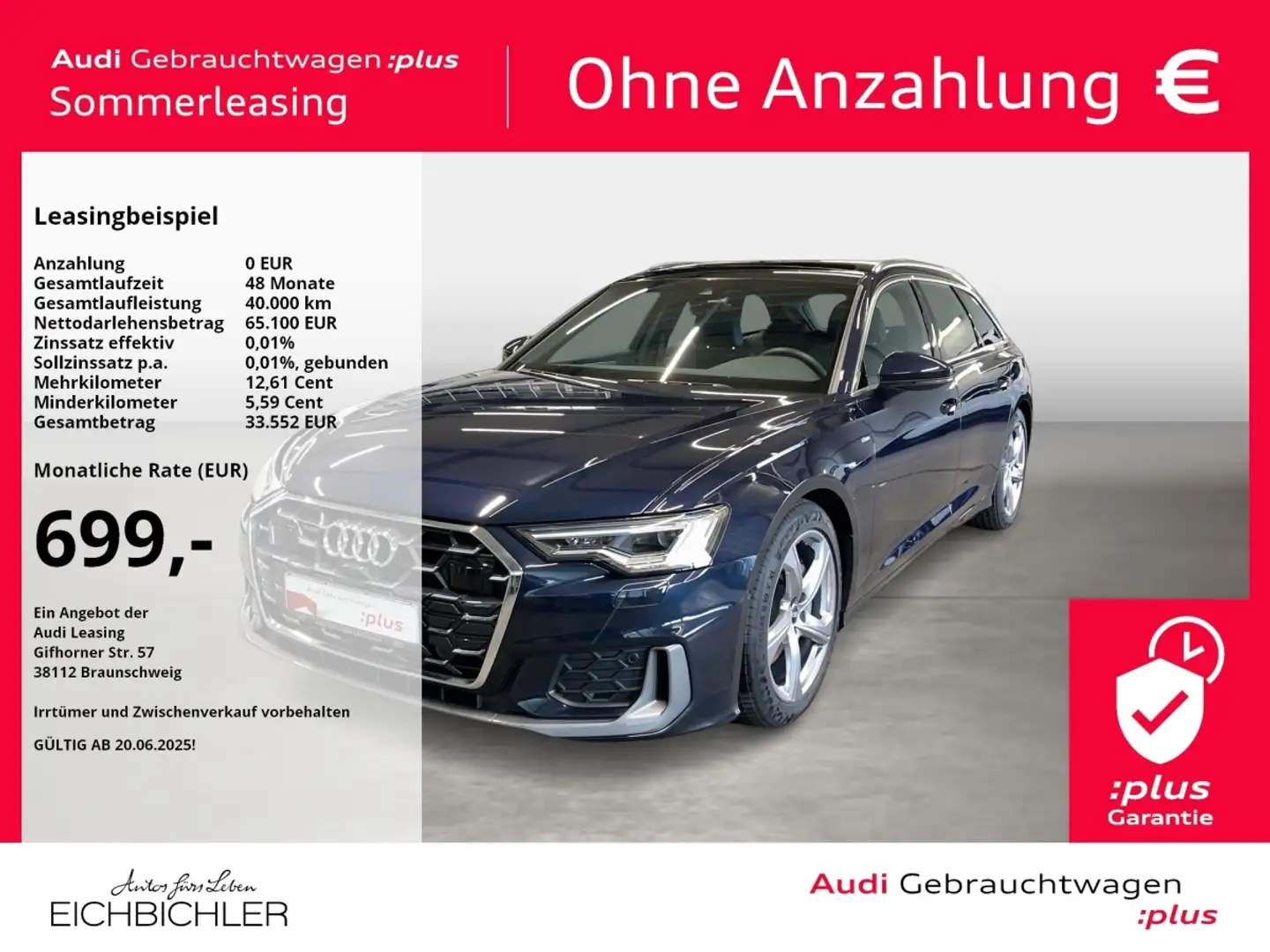 Audi A6 Avant 50 TDI quattro tiptronic S line Pano Bleu - 1
