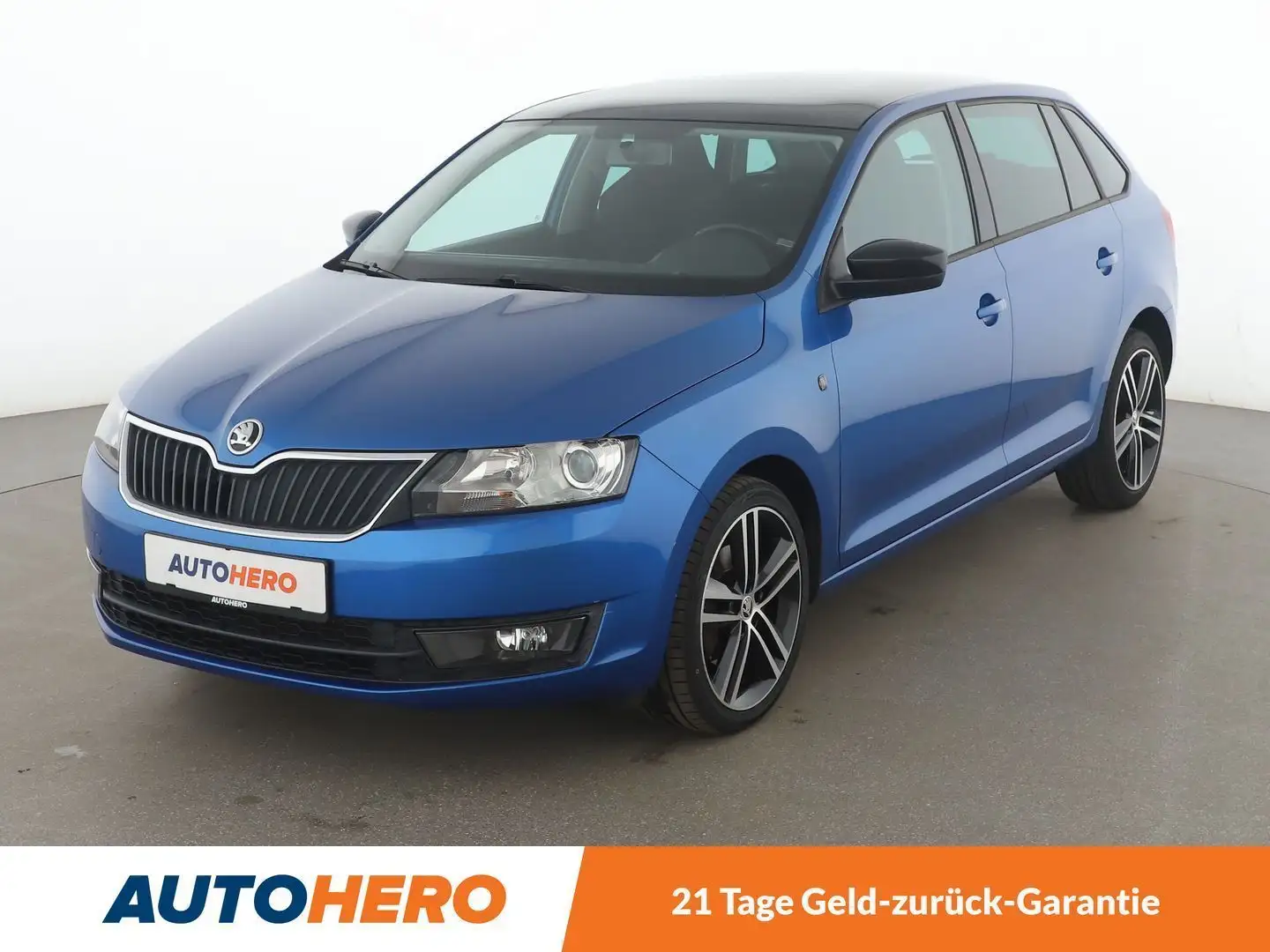 Skoda Rapid/Spaceback 1.2 TSI StylePlus*TEMPO*PANO*PDC*SHZ*ALU* Blau - 1