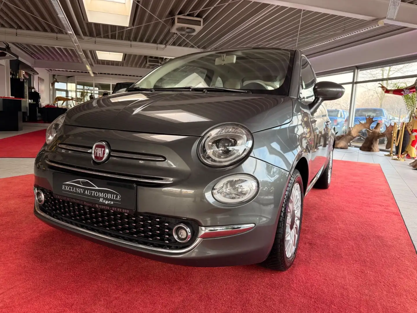 Fiat 500 Glasdach Alufelgen Grau - 1