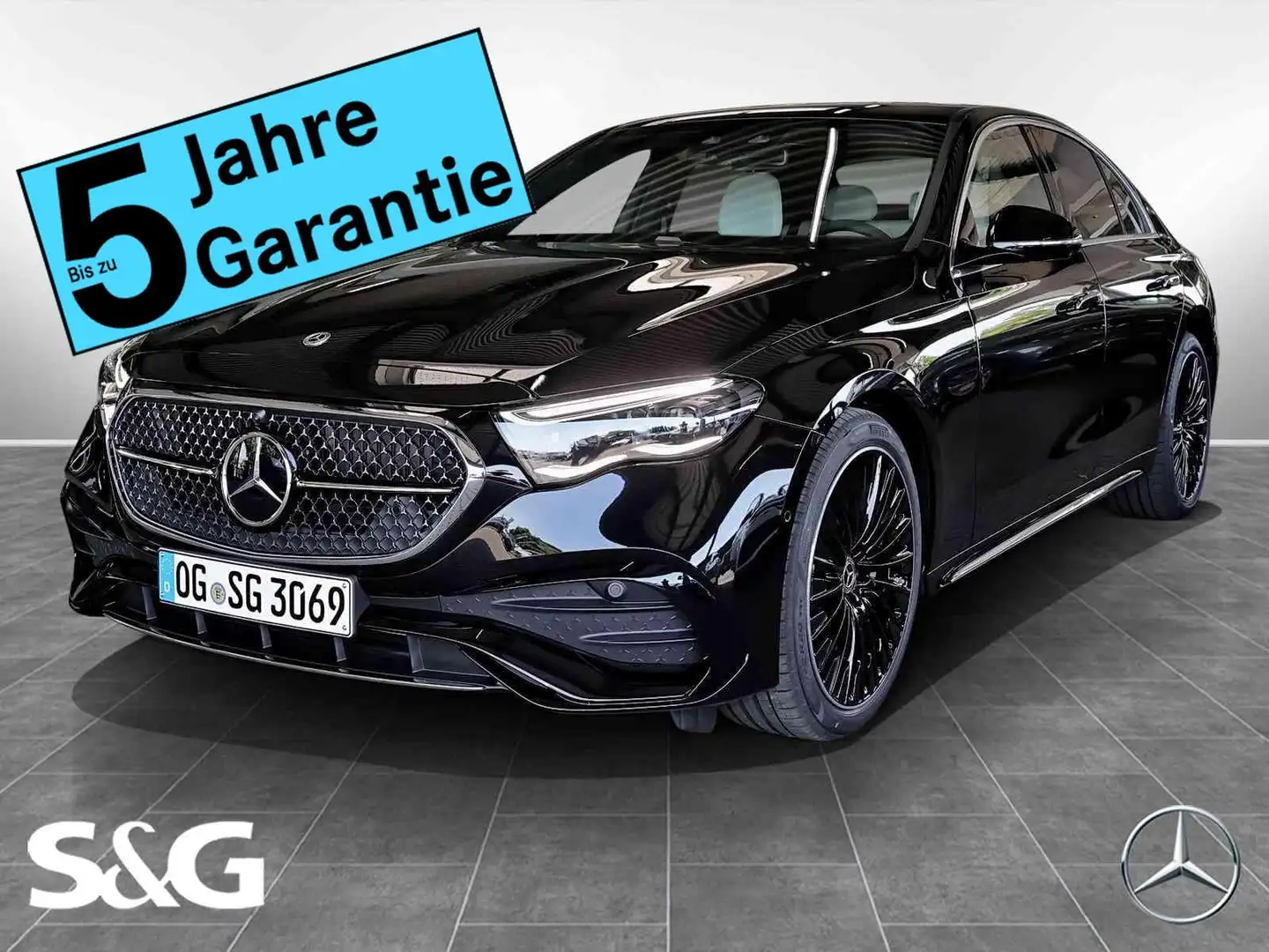 Mercedes-Benz E 220 d AMG MBUX+360°+DIG-LED+Pano+HuD+Burmester Noir - 1