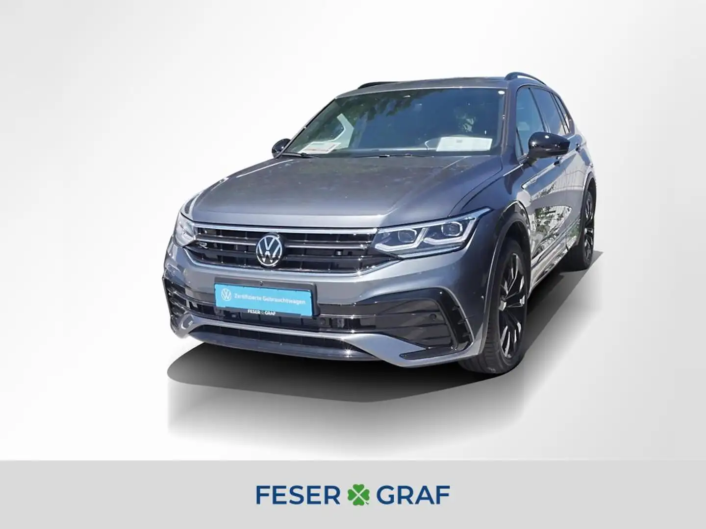 Volkswagen Tiguan Allspace 2.0 TDI 4M R-Line Black DSG AHK Grau - 1