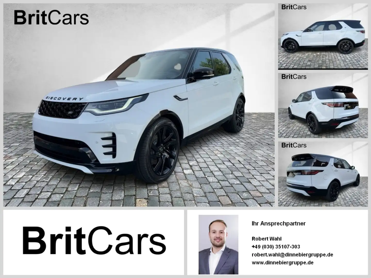Land Rover Discovery D300 Dynamic SE Luft HUD 360 4xSHZ SD Weiß - 1