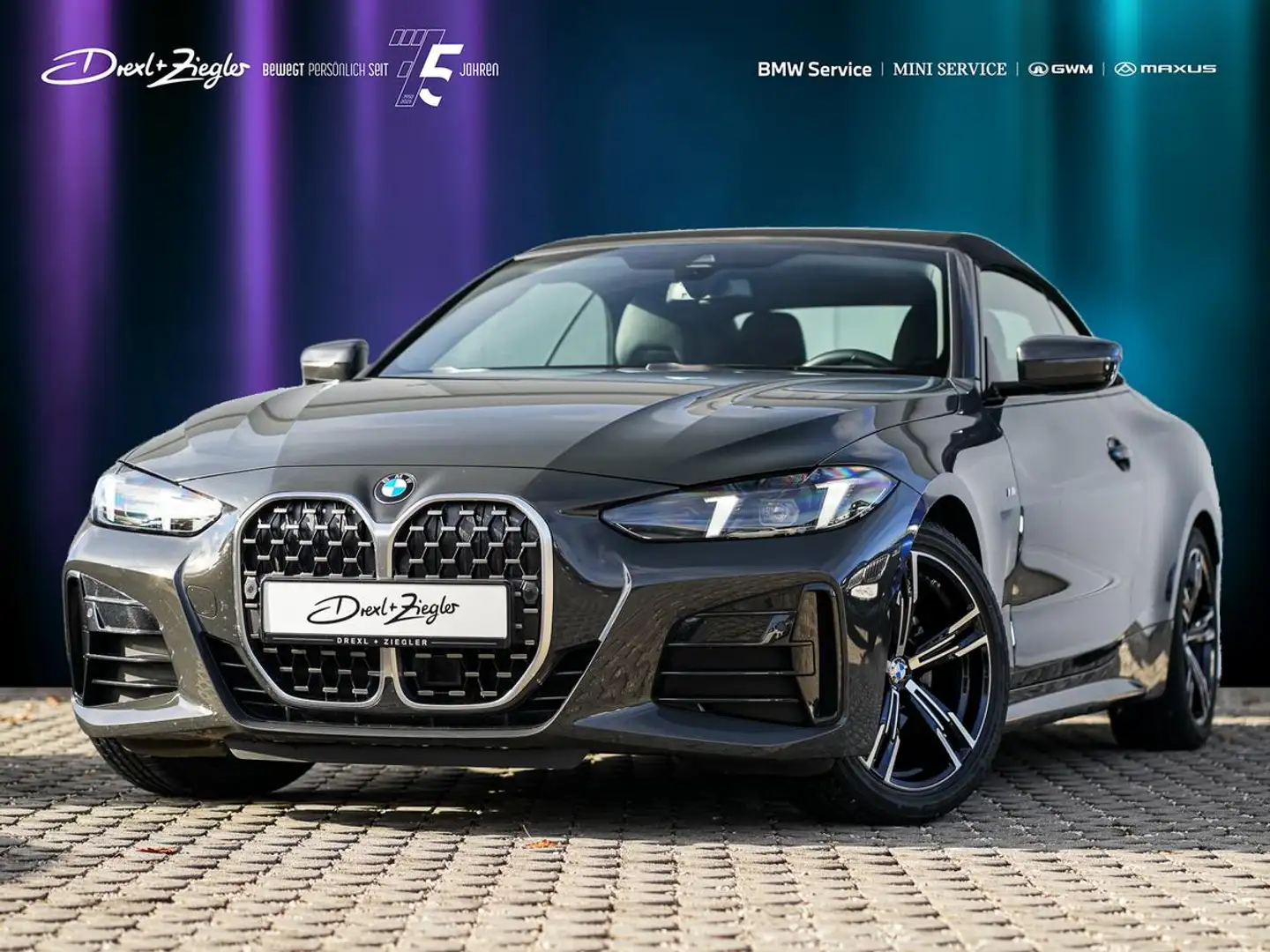 BMW 420 d Cabrio M Sport ACC KoZg L-Heizung Nackenw Grau - 1