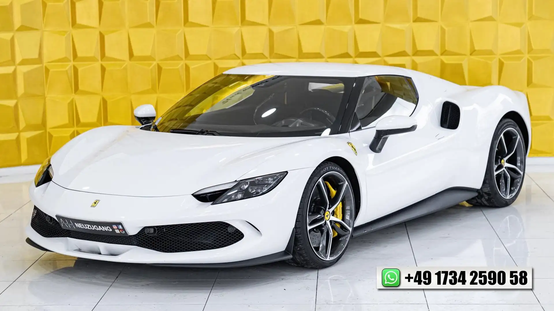 Ferrari 296 GTB *RACING SEAT*PASSENGER DISPLAY*CARBON* White - 1