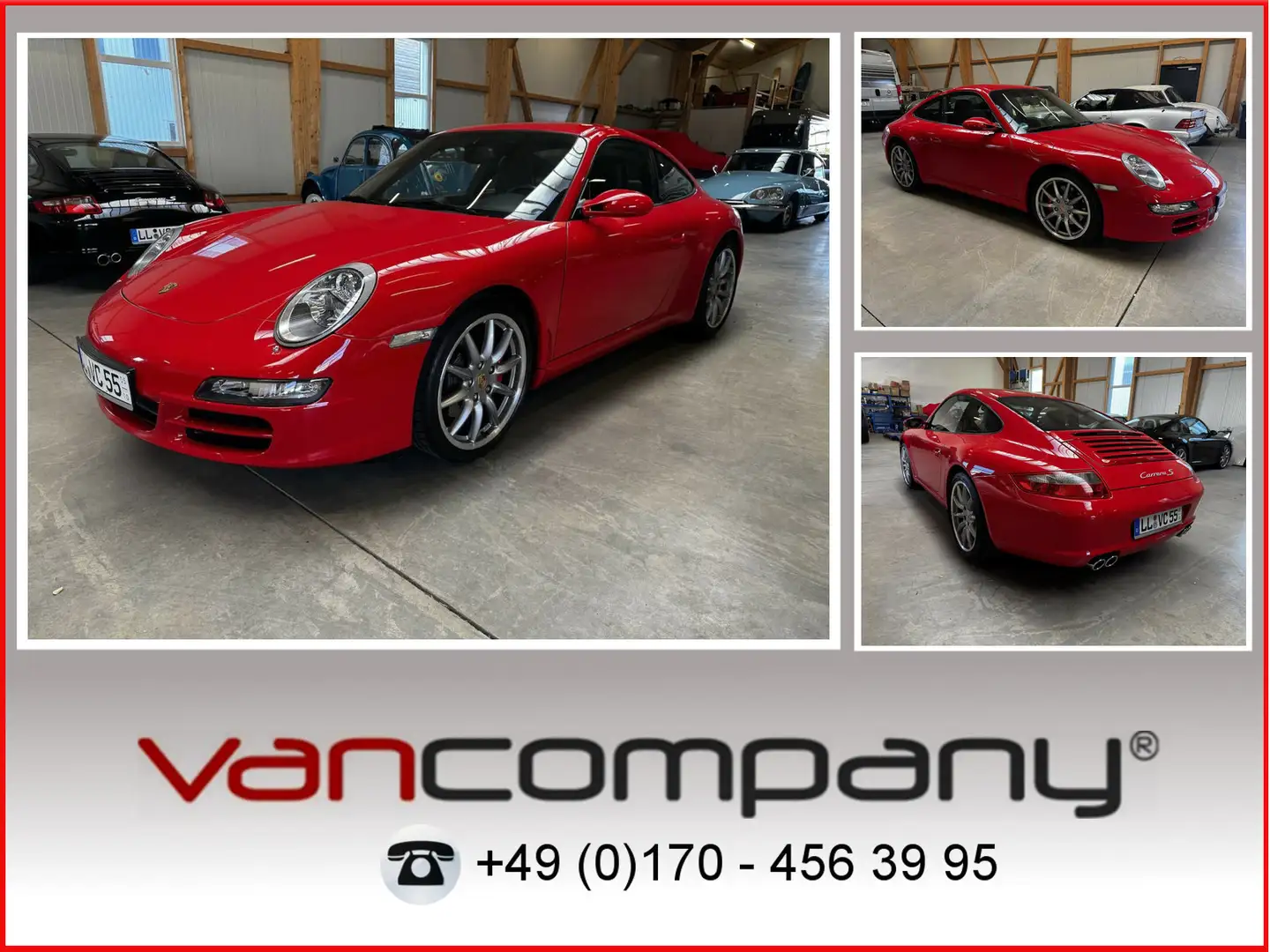 Porsche 997 Carrera S 3.8 PZ-Scheckheft makellos Rot - 1