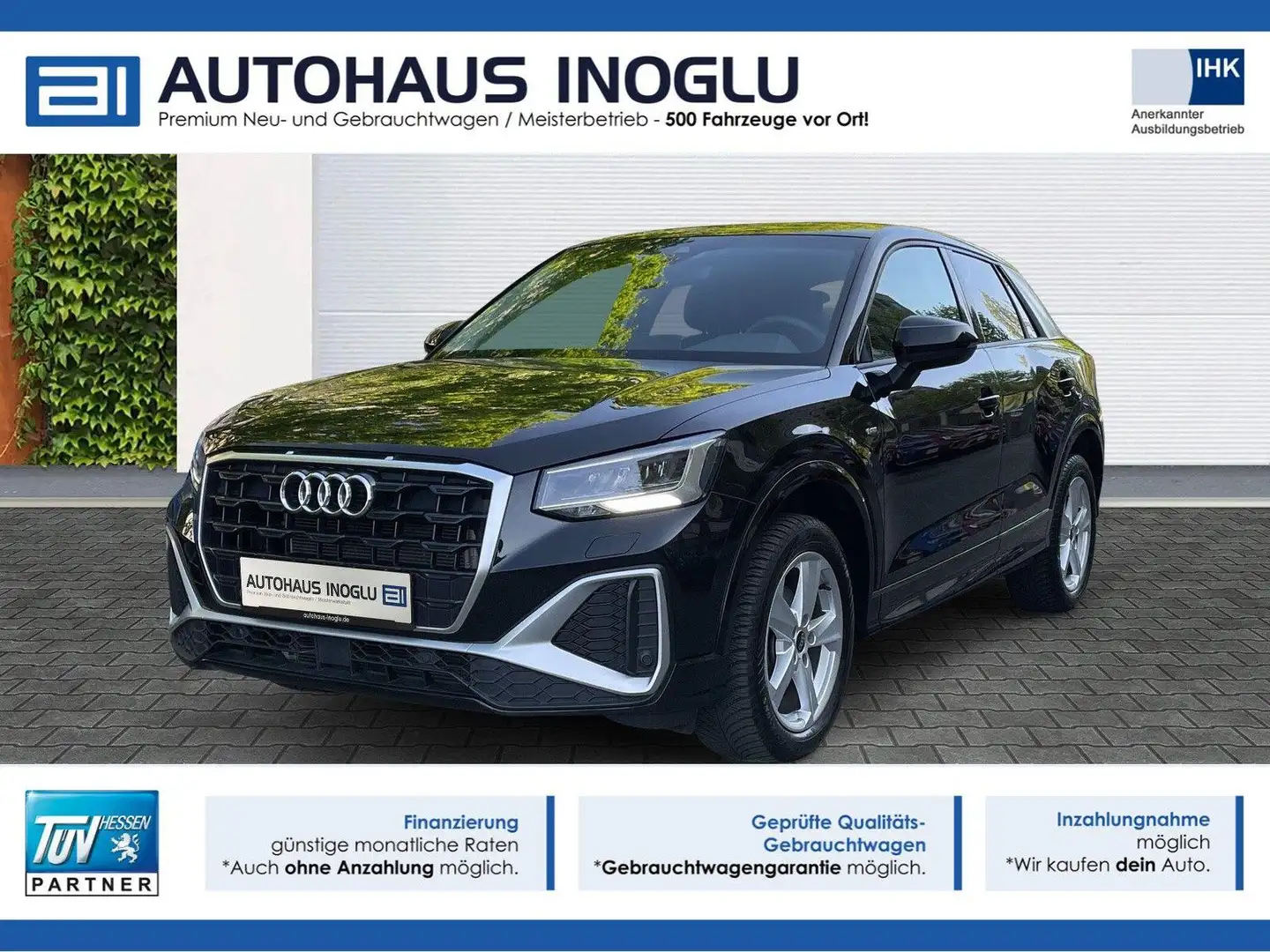 Audi Q2 30 TFSI OPF S line Navi Plus MMI+SHZ+LED+PDC+ Noir - 1